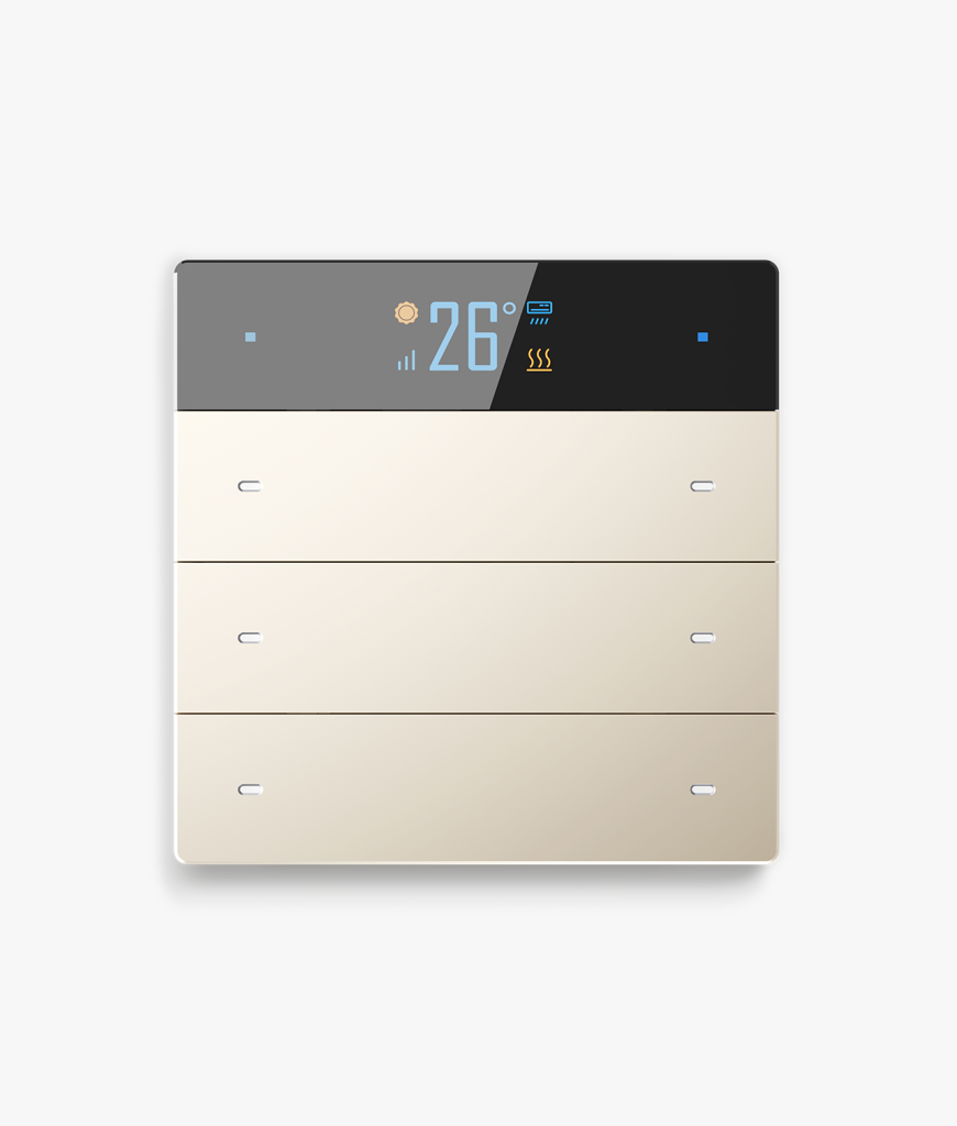 4Fold Push-Button Keypad With Thermostat Function