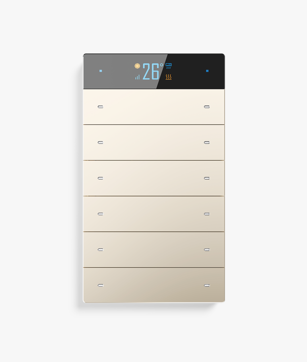 4Fold Push-Button Keypad With Offline Voice & Thermostat Function
